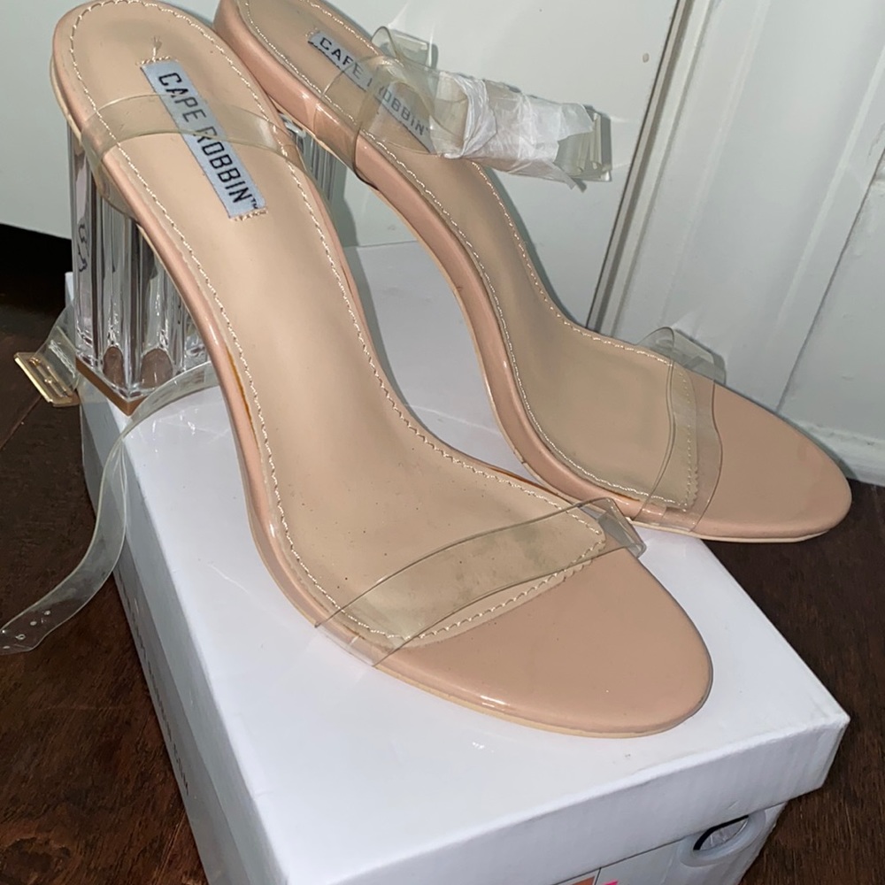 Clear Heel Sandals